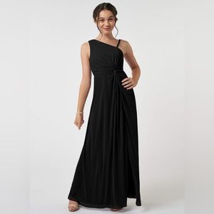 Azazie “Brooke” junior bridesmaid dress black